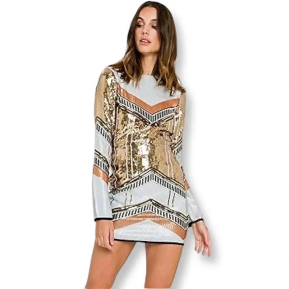 REVOLVE Endless Rose NWT Sparkle Like You Mean It Mini Party Dress Size XS - Picture 1 of 14